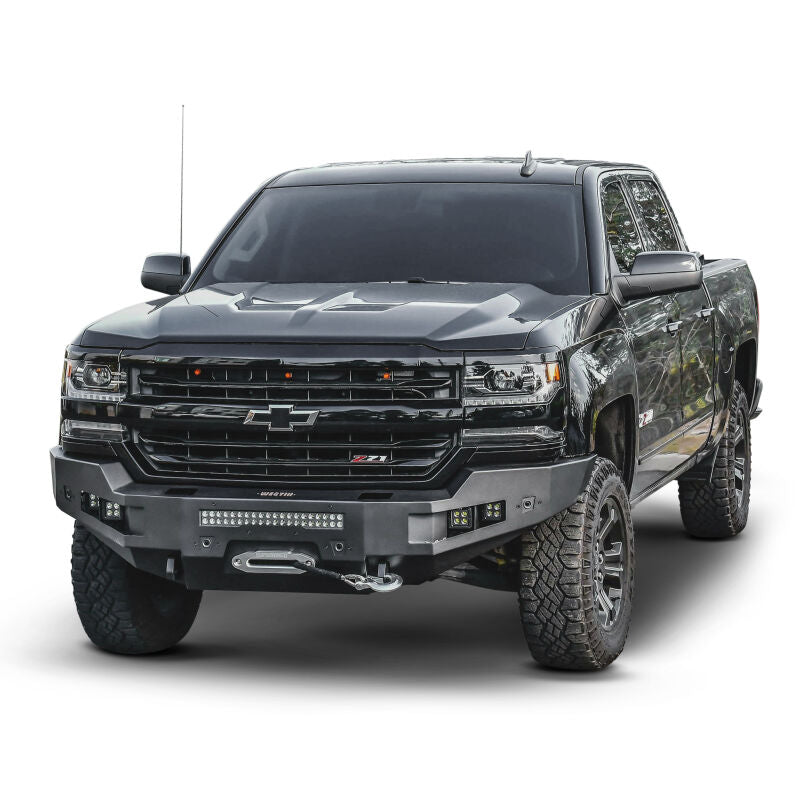 Westin 58-411165 Pro-Series Front Bumper for 2015-2019 Chevrolet Silverado 2500/3500 Textured Black