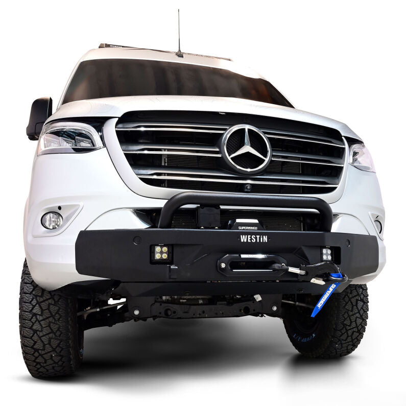 Westin 59-721295 Bull Bar for 2019-2026 Mercedes-Benz Sprinter Pro Series Round Textured Black