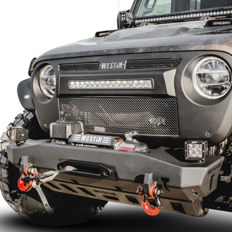 Westin 59-80065 WJ2 Stubby Front Bumper for 2018-2026 Jeep Wrangler JL/Gladiator Textured Black