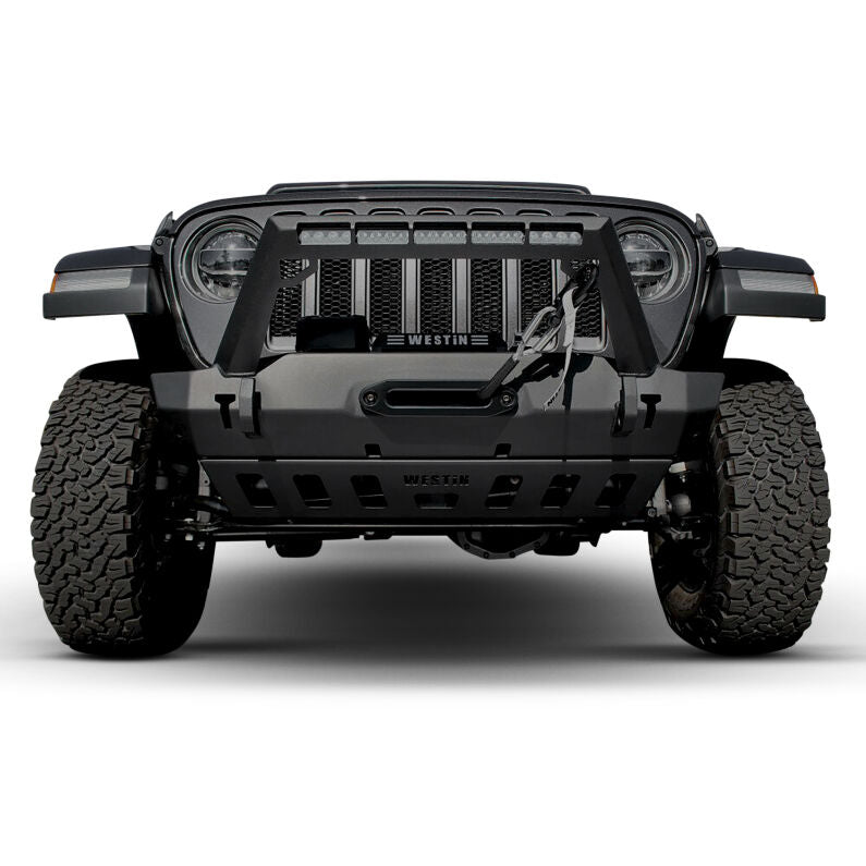 Westin 59-80095 Front Bumper Skid Plate for 2018-2026 Jeep Wrangler JL Textured Black