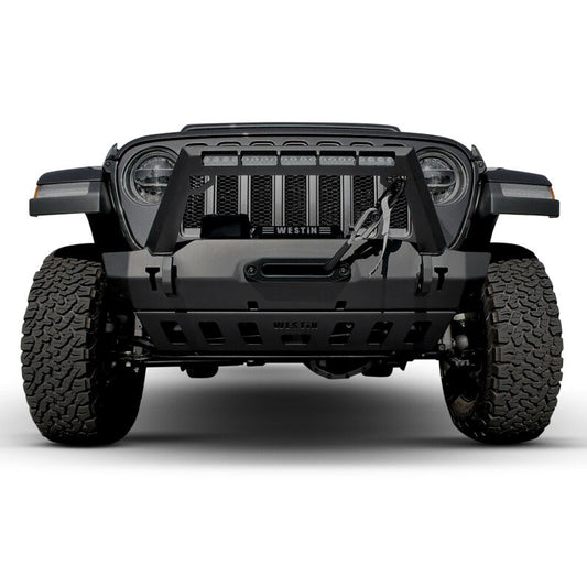 Westin 59-80095 Front Bumper Skid Plate for 2018-2026 Jeep Wrangler JL Textured Black