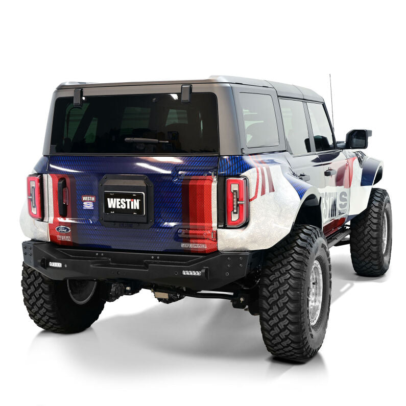Westin 59-89055 Spare Tire Carrier Cover Plate for 2022-2026 Ford Bronco Textured Black