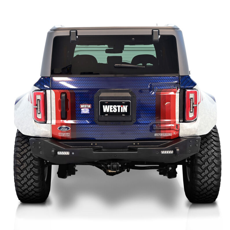 Westin 59-89055 Spare Tire Carrier Cover Plate for 2022-2026 Ford Bronco Textured Black