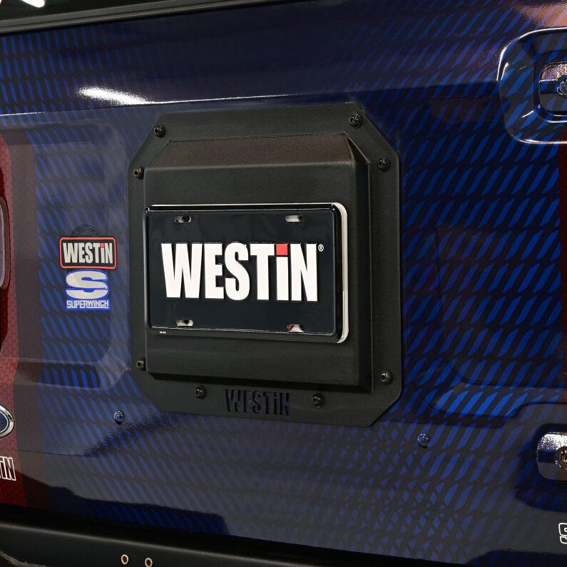 Westin 59-89055 Spare Tire Carrier Cover Plate for 2022-2026 Ford Bronco Textured Black
