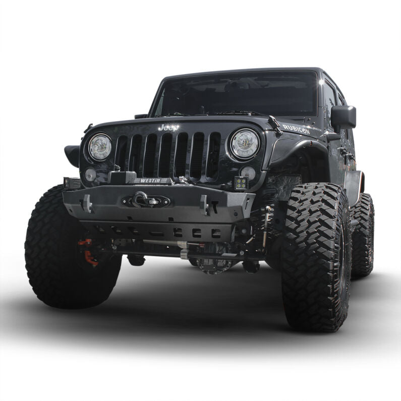 Westin 62-1005 Snyper Tube Fenders Front for 2007-2018 Jeep Wrangler Textured Black
