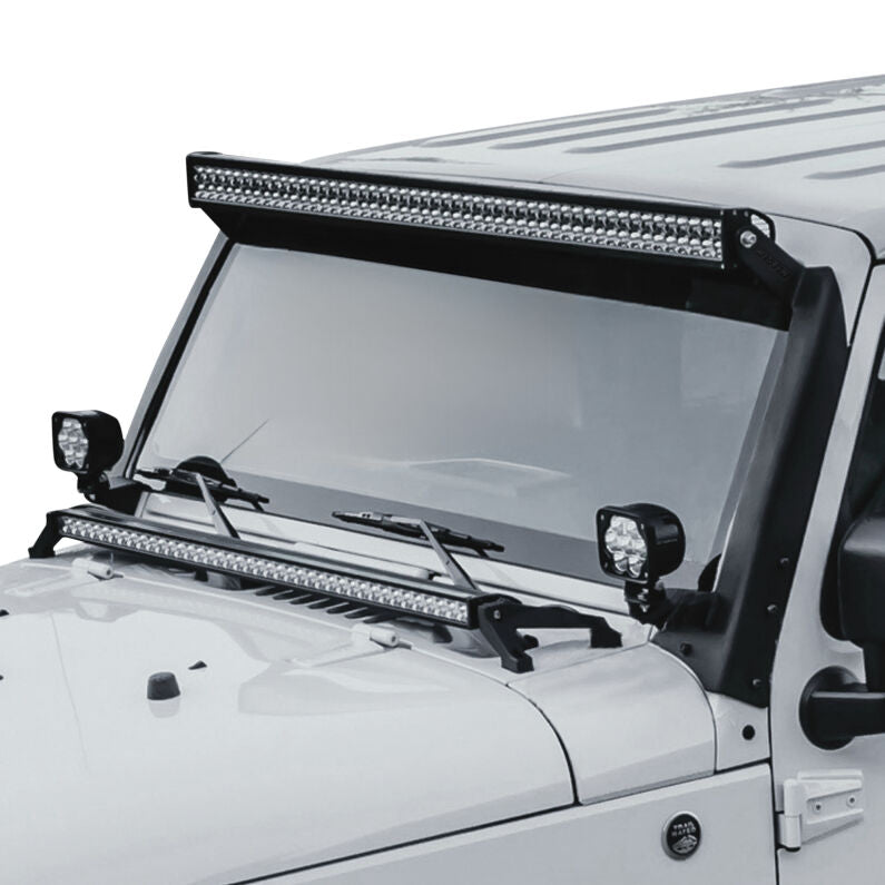 Westin 62-41035 Snyper Pillar LED Light Mount for 2007-2018 Jeep Wrangler Textured Black