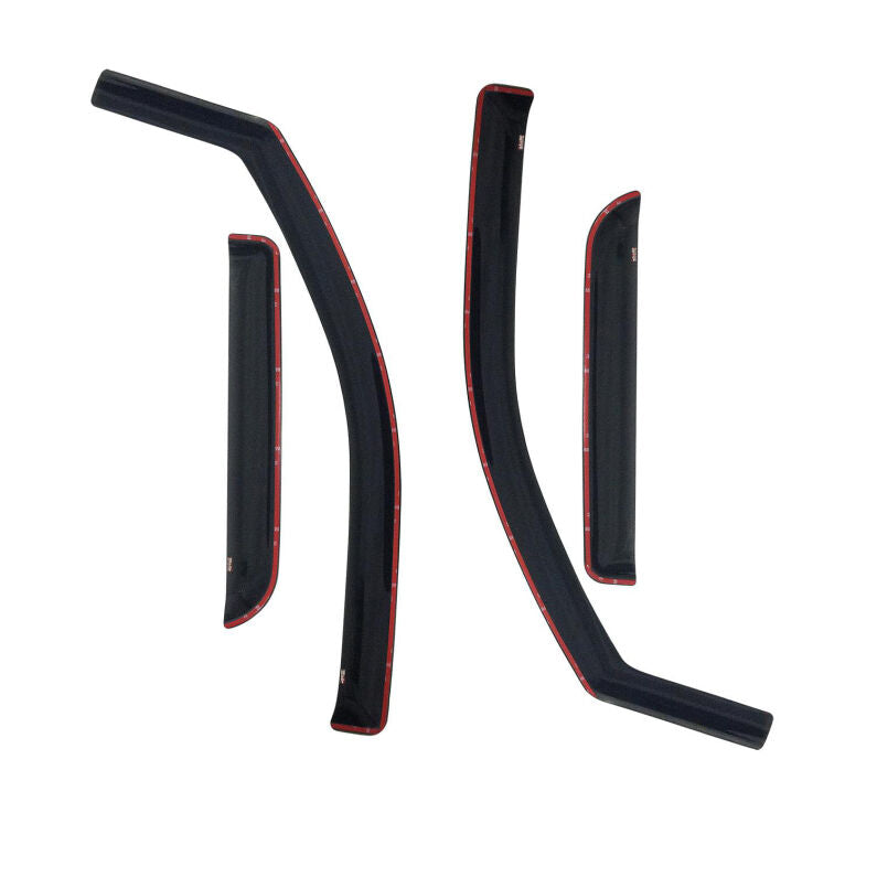 Westin 72-35493 In-Channel Wind Deflector 4-Piece for 2002-2008 Dodge Ram Quad Cab Smoke