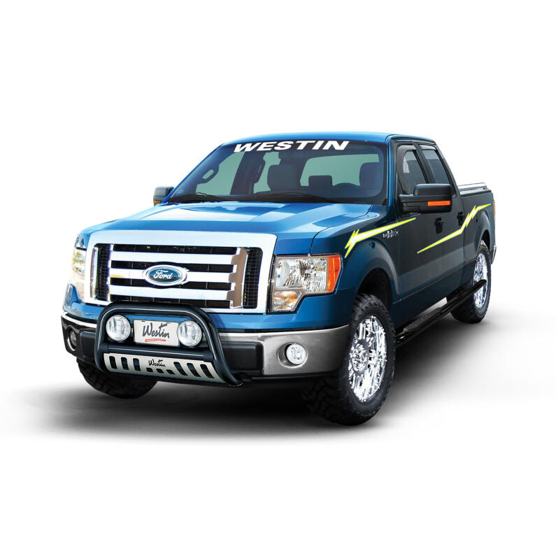 Westin 72-37405 In-Channel Wind Deflector 4-Piece for 2009-2014 Ford F-150 SuperCrew Smoke