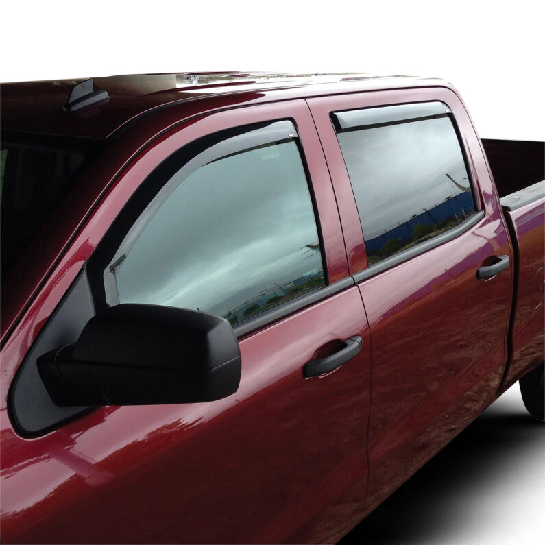 Westin 72-39415 In-Channel Deflectors for 2014-2019 Chevrolet Silverado / GMC Sierra Smoke