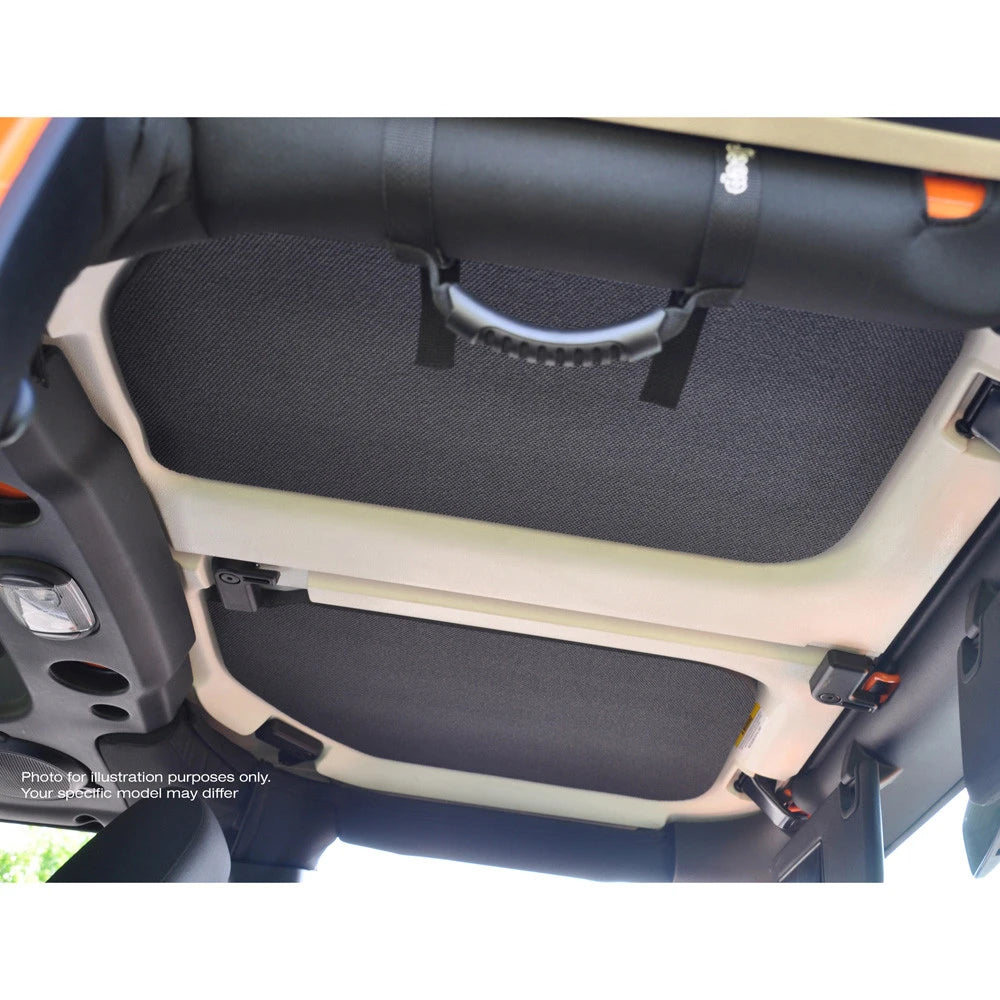 DEI for 1997-2006 Jeep Wrangler TJ 2-Door Boom Mat Headliner - 2 Piece - Black