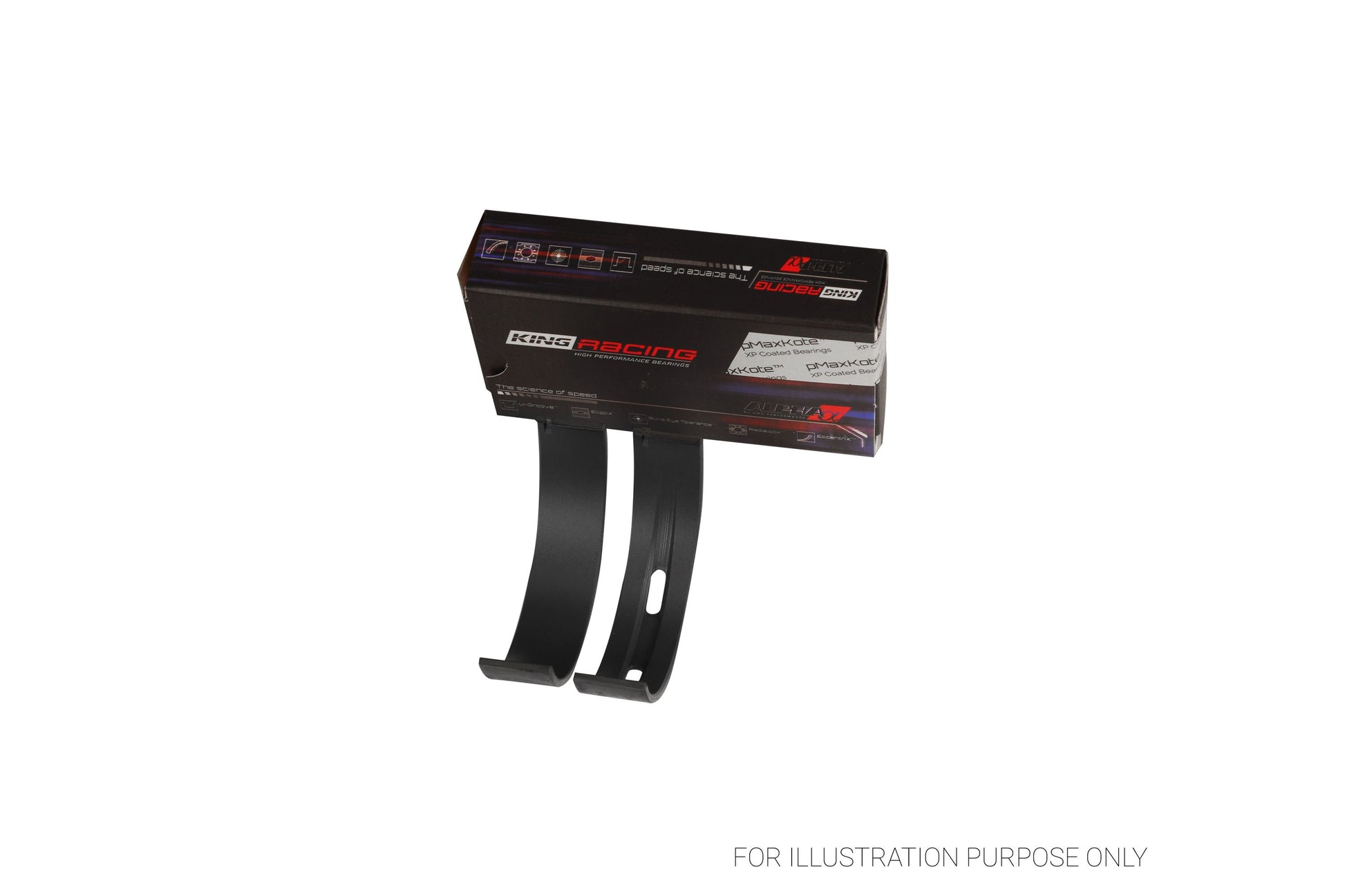 King VW V8/V10, R8/RS6, Huracan - Alpha Series Racing Main Bearings Set MB1322XPC-STD - Fits Audi, Lamborghini