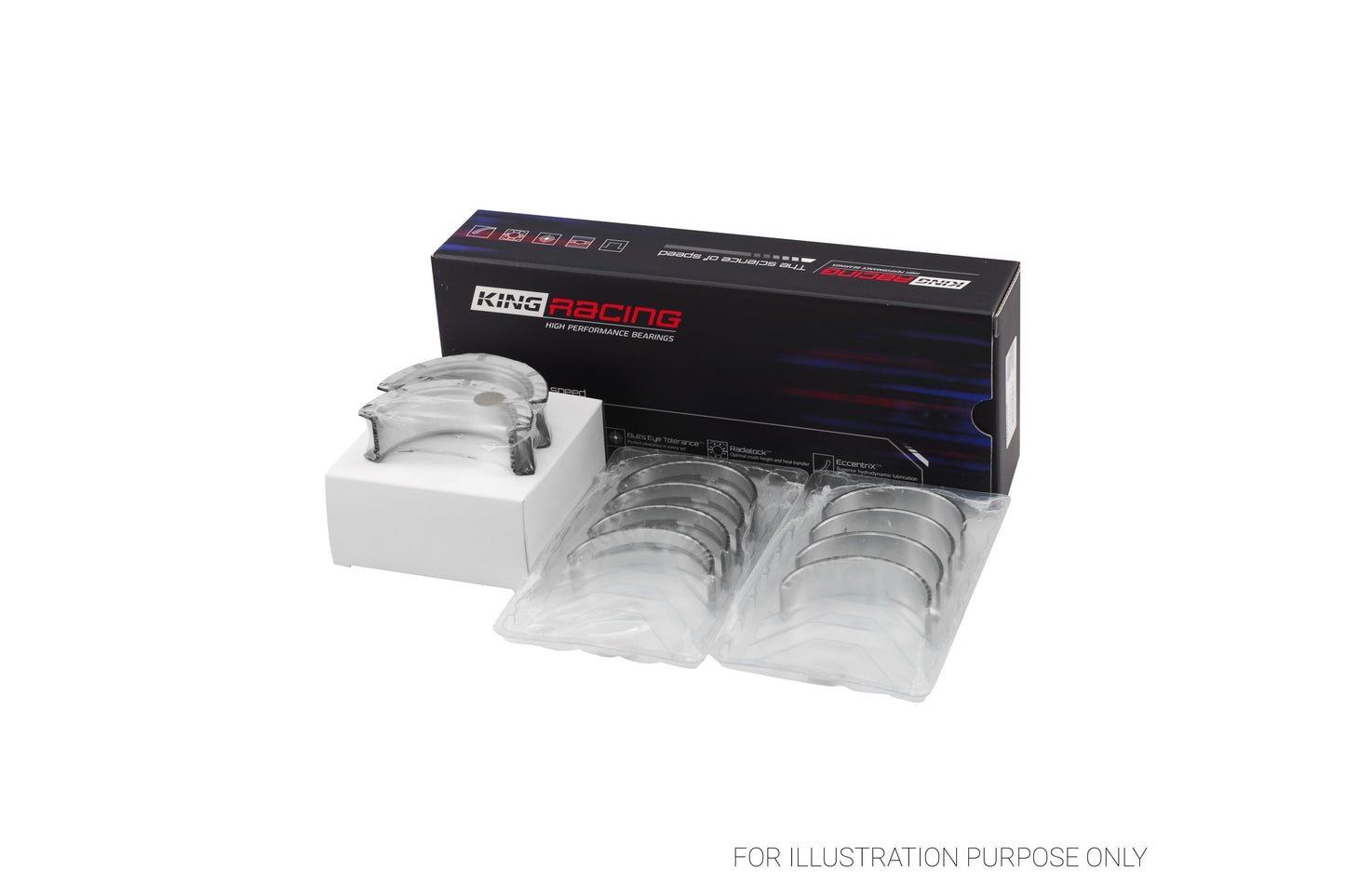 King G.M.C. (MARK III) 5.7L Racing Bi-metal Main Bearing Set MB5013HPSTDX - Fits Chevrolet, GMC, Holden