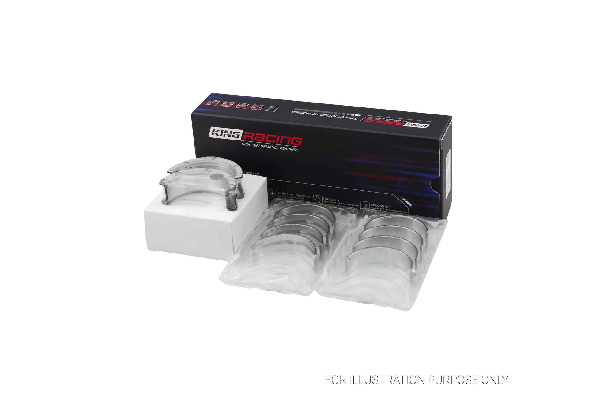 King G.M.C. (MARK III) 5.7L Racing Bi-metal Main Bearing Set MB5013HPSTDX - Fits Chevrolet, GMC, Holden