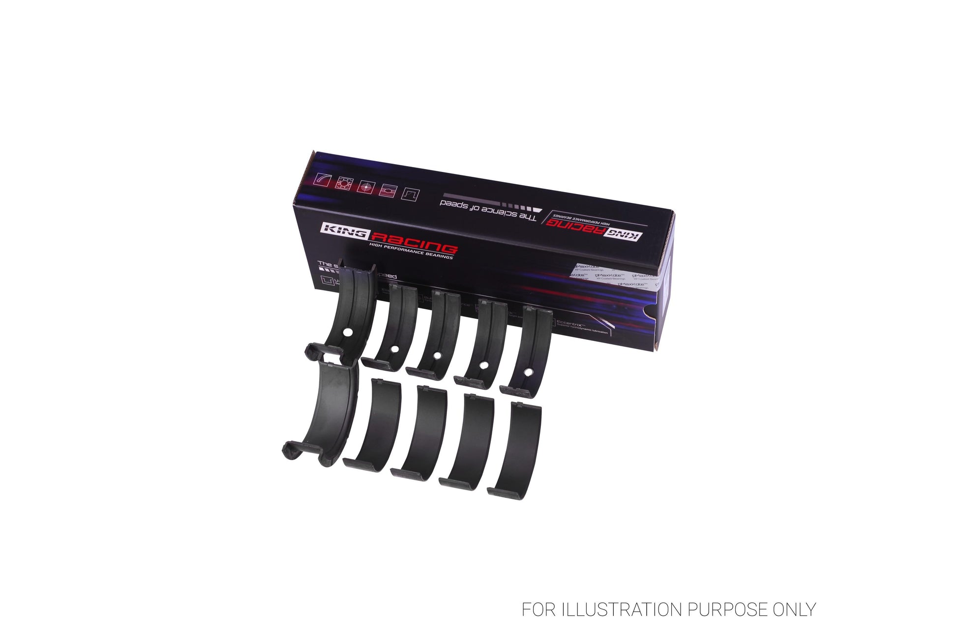 King Chrysler 426CI, 440CI V8 OHV Main Bearing Set MB5116XPC STDX - Fits Dodge, Plymouth, Chrysler