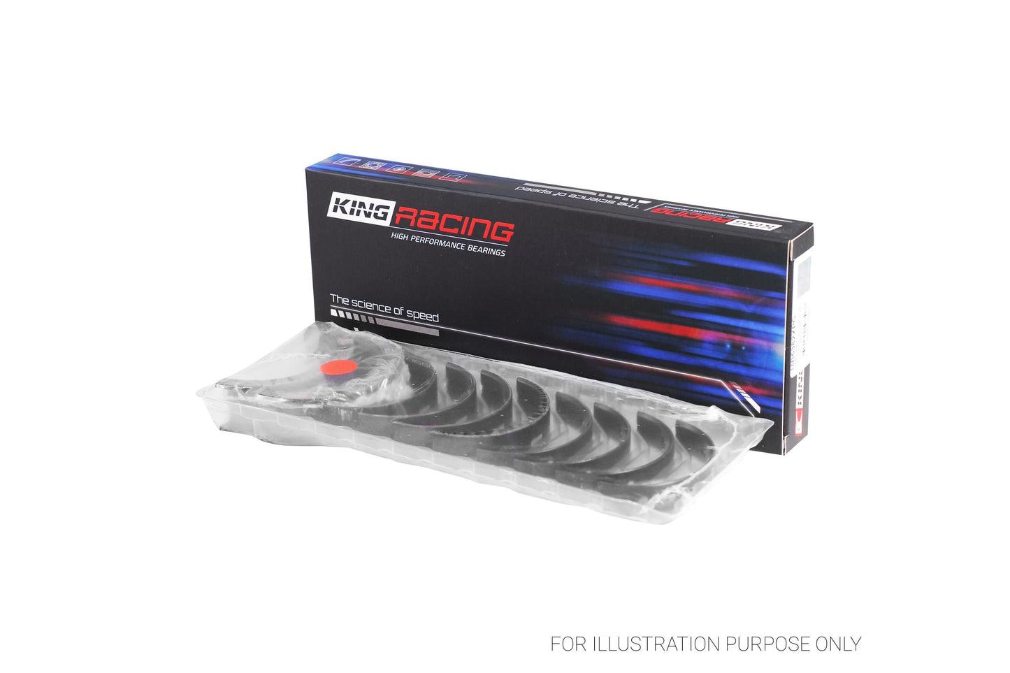 King Subaru EJ20/EJ22/EJ25 (INCL. Turbo) Main Bearing Set MB5382XPG-STD - Fits Subaru, Saab