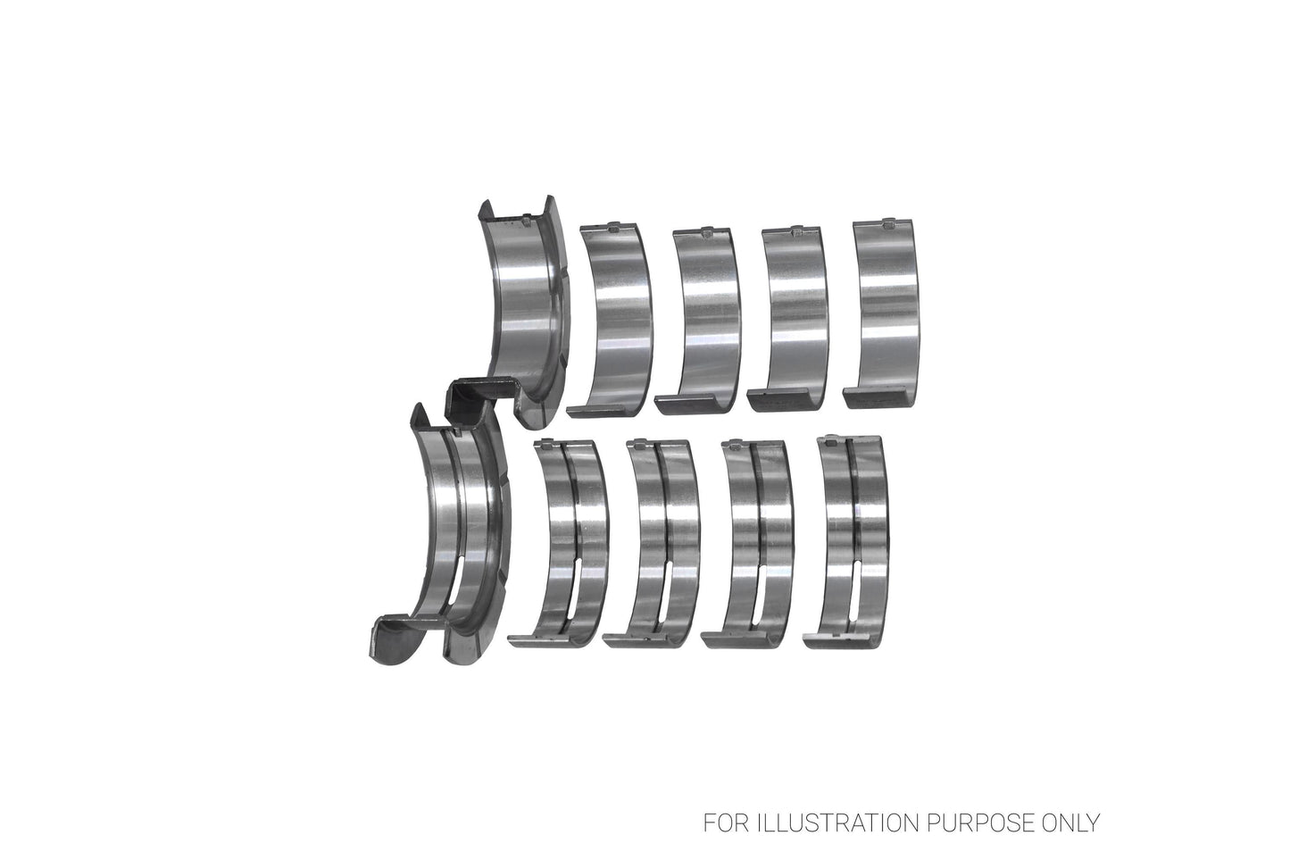 King Ford V8 351CI 5.8L 16V Racing Bi-metal Main Bearing Set MB5503HP STDX - Fits Ford, Mercury, DeTomaso