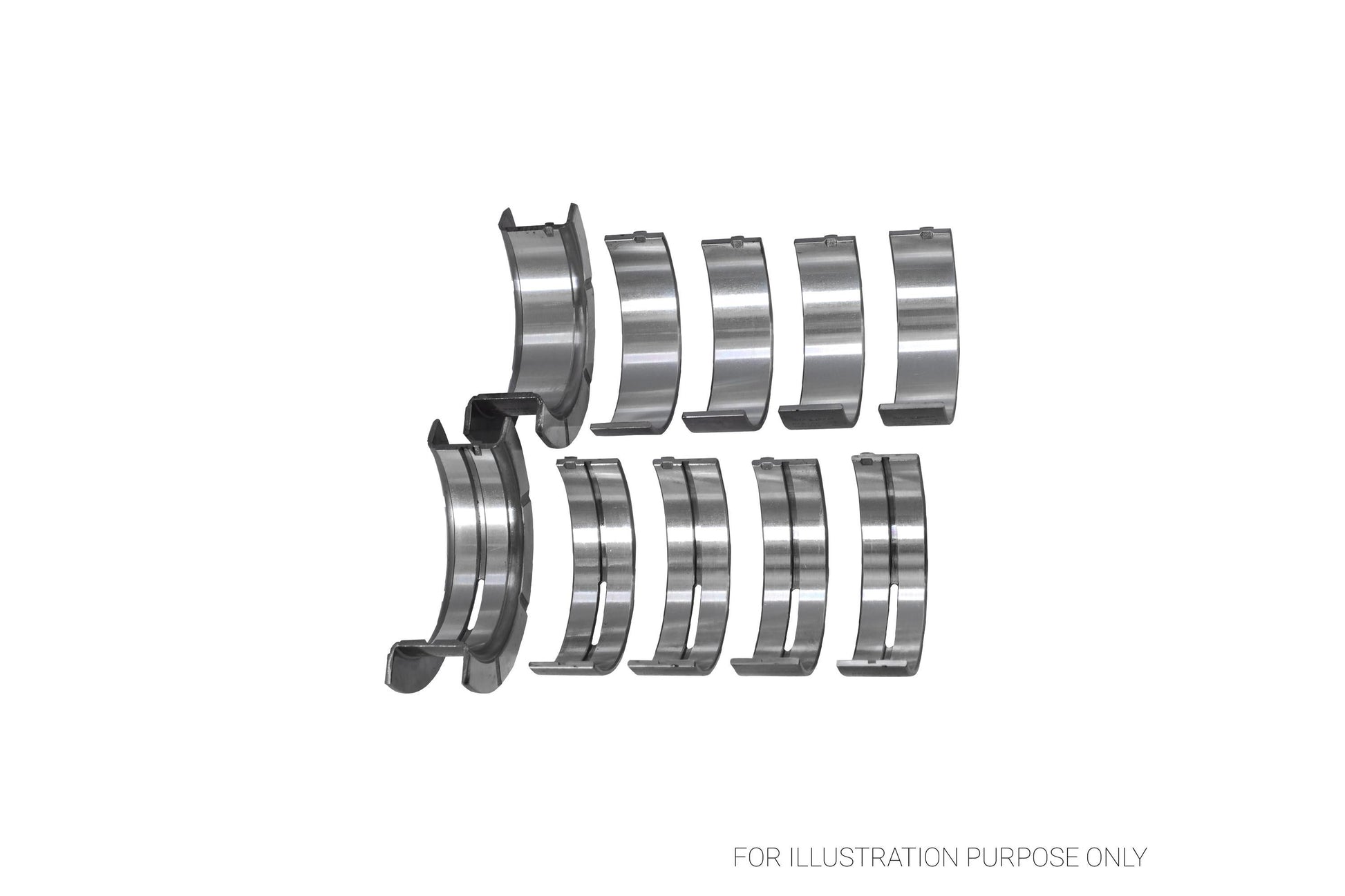King Ford V8 351CI 5.8L 16V Racing Bi-metal Main Bearing Set MB5503HP-STD - Fits Ford, Mercury, DeTomaso
