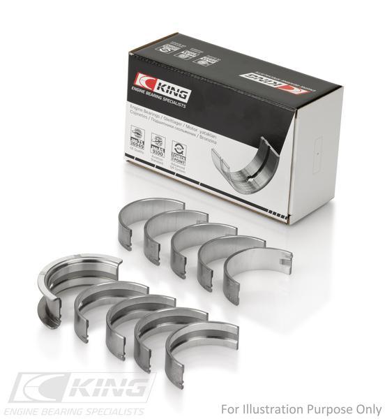 King GM SBC 262, 267, 302, 307, 327, 350 - Bi-Metal Racing Main Bearings MB 557HP 010 - Fits Chevrolet, GMC, Pontiac
