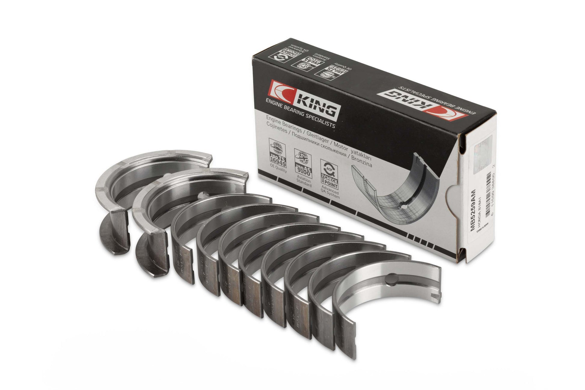 King Ford 370, 429, 460 16V OHV Main Bearing Set MB5650HP 001 - Fits Ford, Mercury, Lincoln