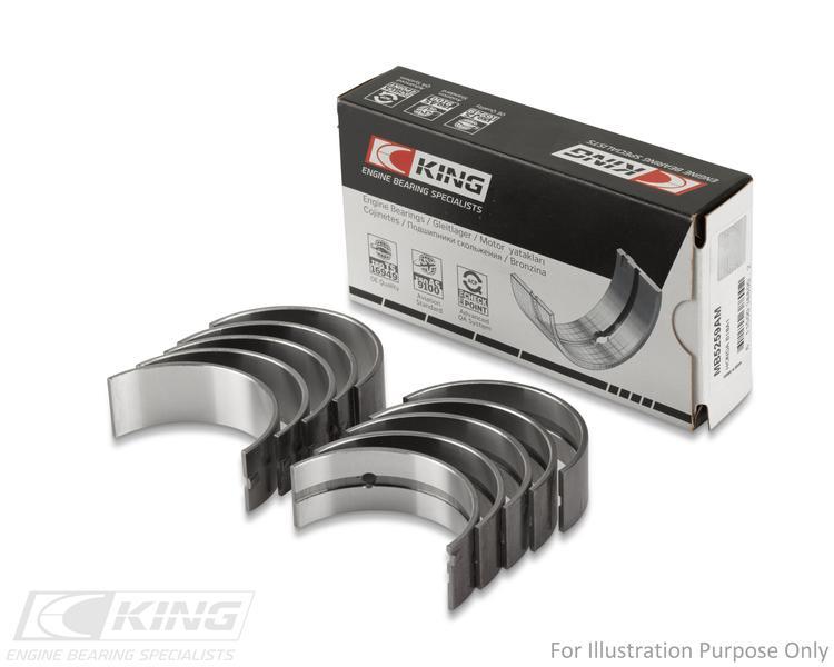King Mazda B6, B6-T, ZM, B3, B5 OE-Replacement Main Bearings Set MB5304AM-STD - Fits Mazda, Kia, Ford