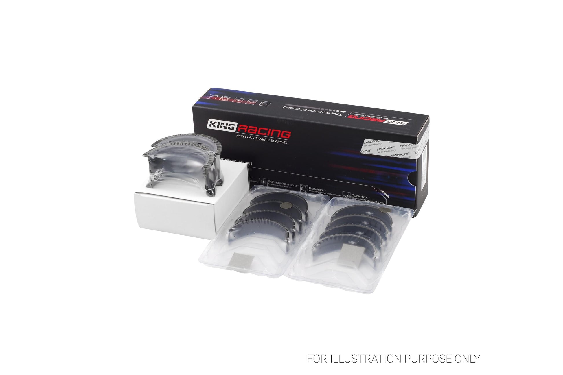 King Chevrolet 400 V8 Racing Main Bearings Set MB 509XPC-STD - Fits Chevrolet, GMC, Pontiac
