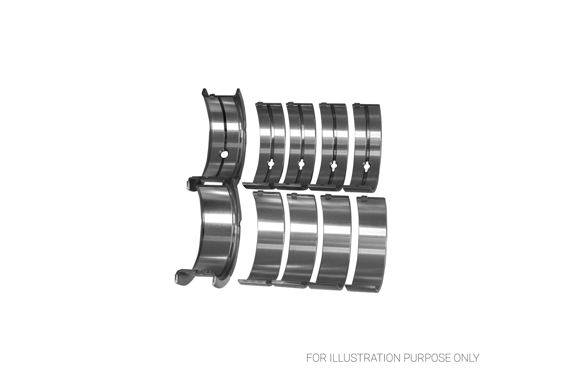 King Chrysler 350, 361, 383, 403 Racing Bi-metal Main Bearing Set MB 555HP 001 - Fits Dodge, Plymouth, Chrysler