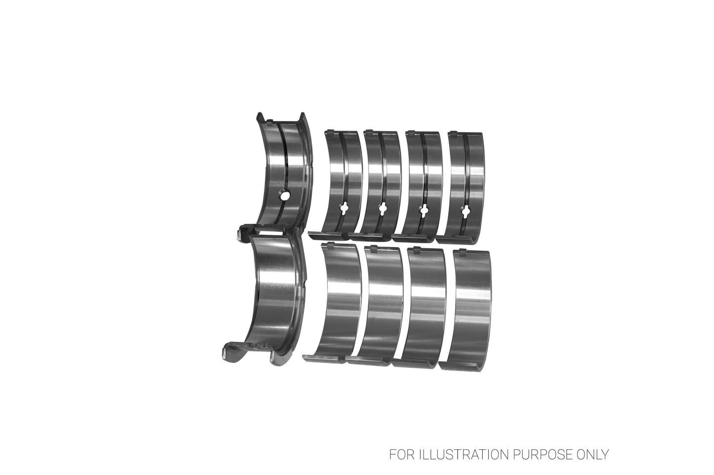 King Chrysler 350, 361, 383, 403 Racing Bi-metal Main Bearing Set MB 555HP-STD - Fits Dodge, Plymouth, Chrysler