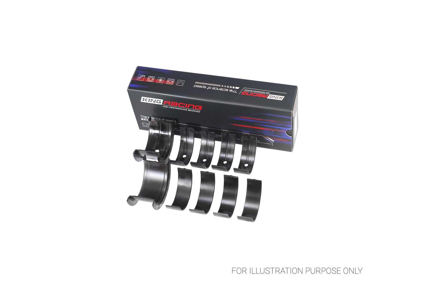 King Chevrolet BBC 396-502 GEN IV, V, VI - Narrow Racing Main Bearings MB 556XPN 001 - Fits Chevrolet, GMC, Pontiac