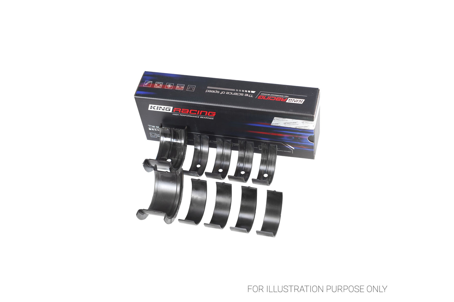 King Chevrolet BBC 396-502 GEN IV, V, VI - Narrow Racing Main Bearings MB 556XPN 001 - Fits Chevrolet, GMC, Pontiac