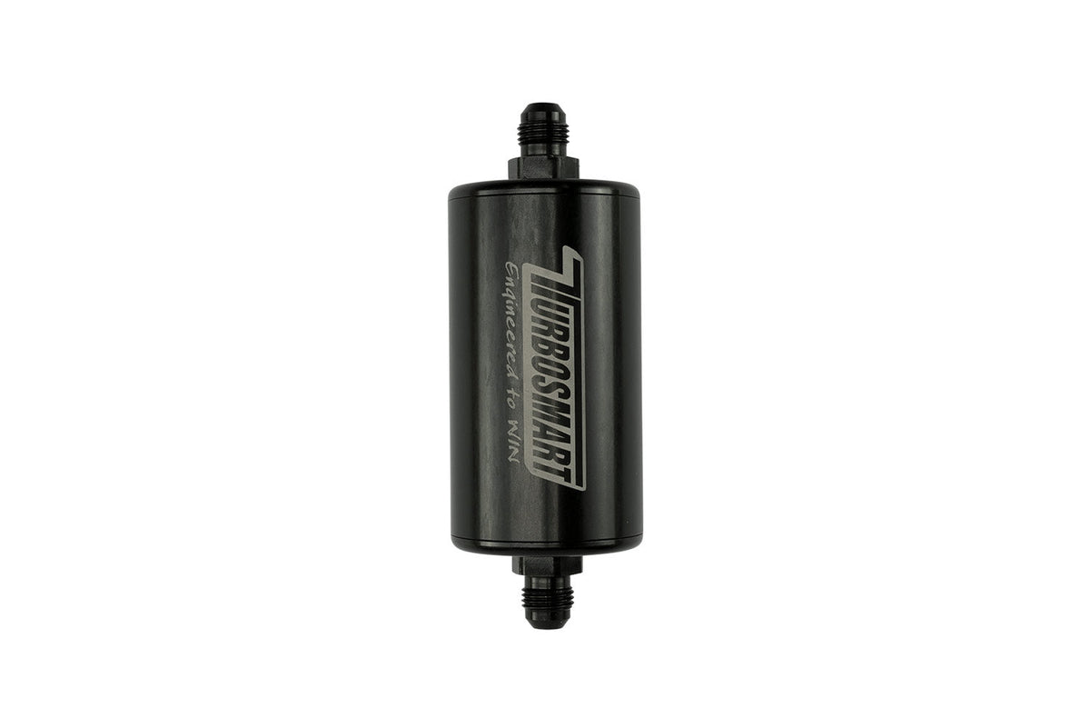 Turbosmart 10um 6AN Inline Fuel Filter - Black