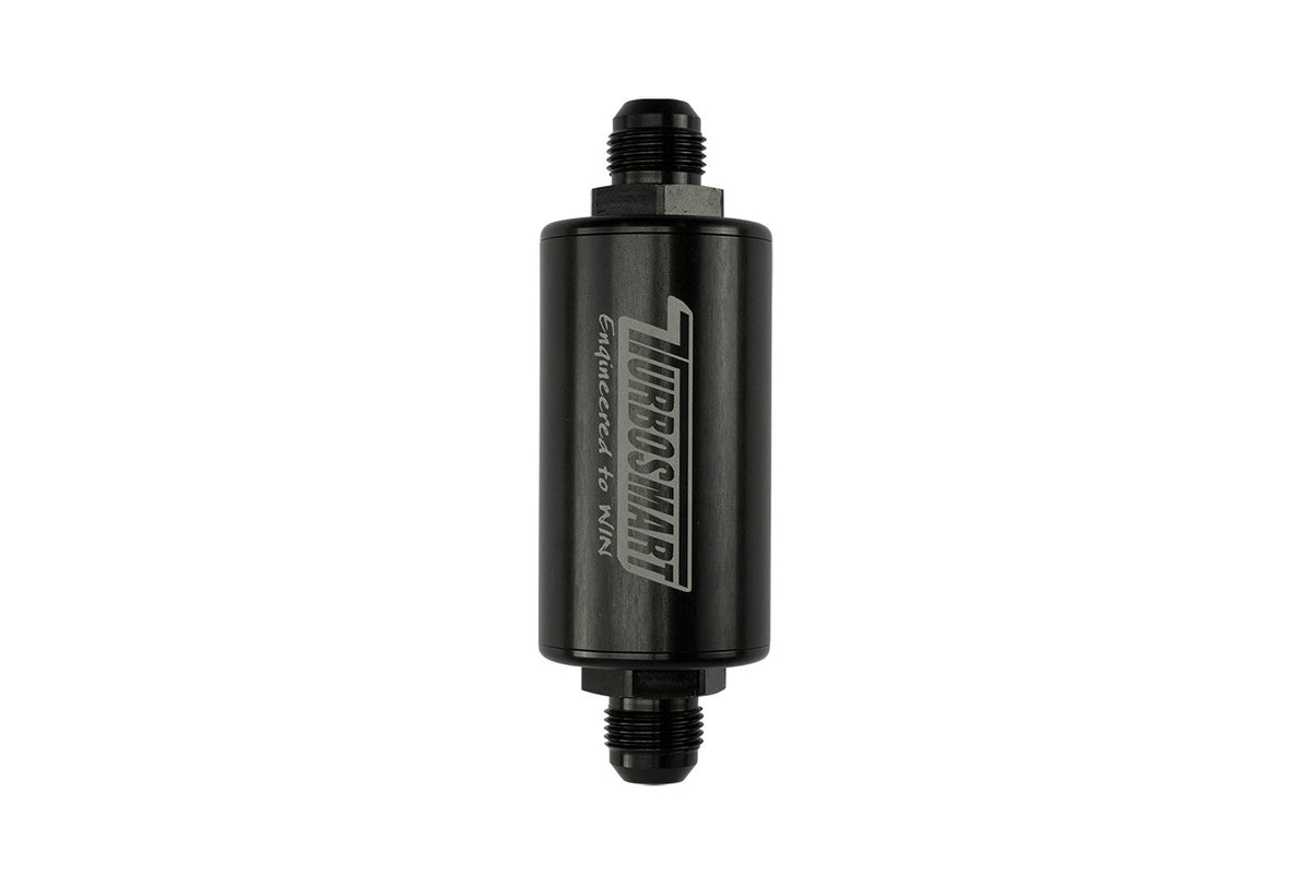 Turbosmart 10um 10AN Inline Fuel Filter - Black