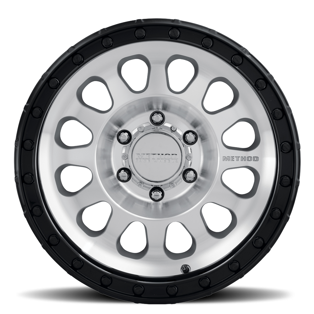 Method MR315 17x9 -12mm Offset 6x5.5 106.25mm CB Machined Wheel - Gloss Black Lip