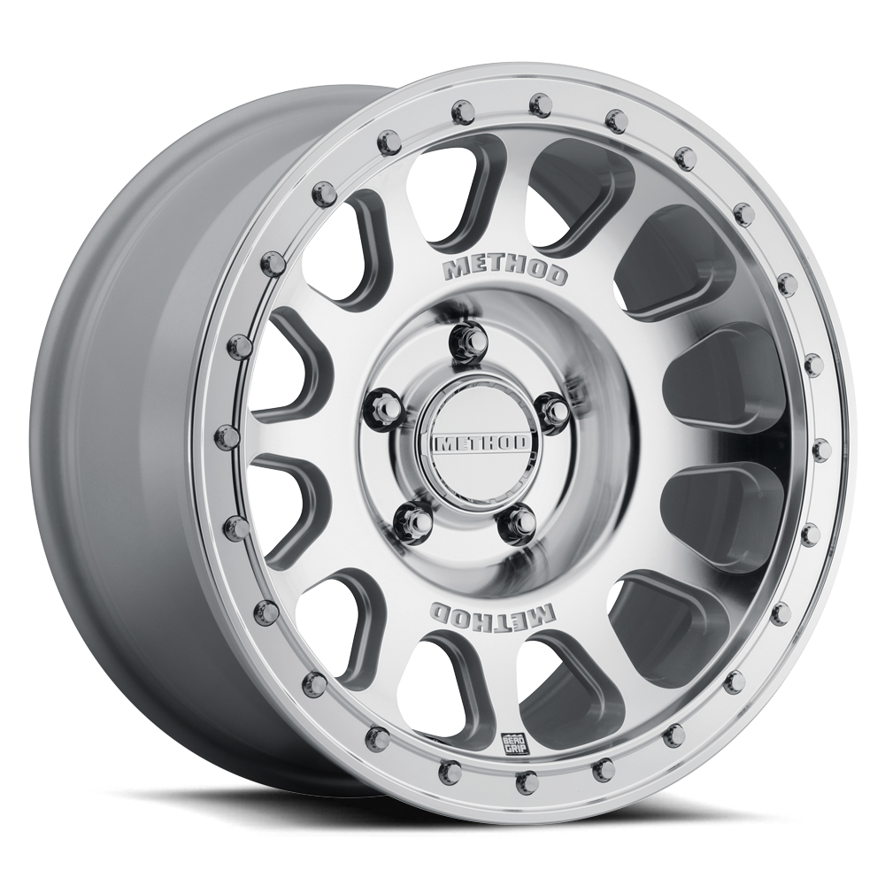 Method MR709 HD Bead Grip 17x 8.5in / ET0 / 5x5 BP / 71.5mm Bore - Machined Wheel