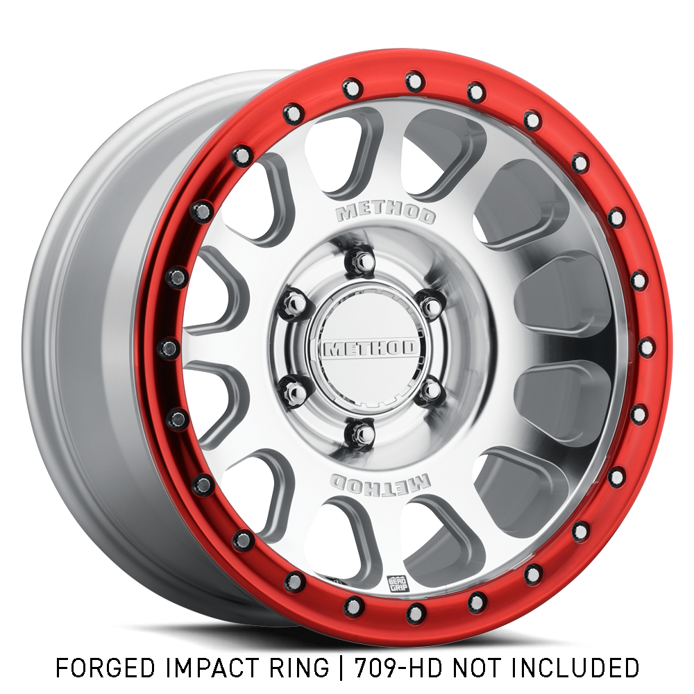 Method 709 Impact Ring - 17in Forged - Non-Beadlock - Red