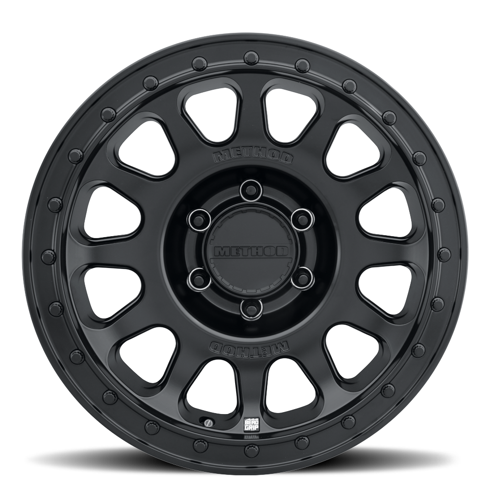 Method MR709 HD Bead Grip 20x 9in / ET12 / 6x135 BP / 87mm Bore - Black Wheel