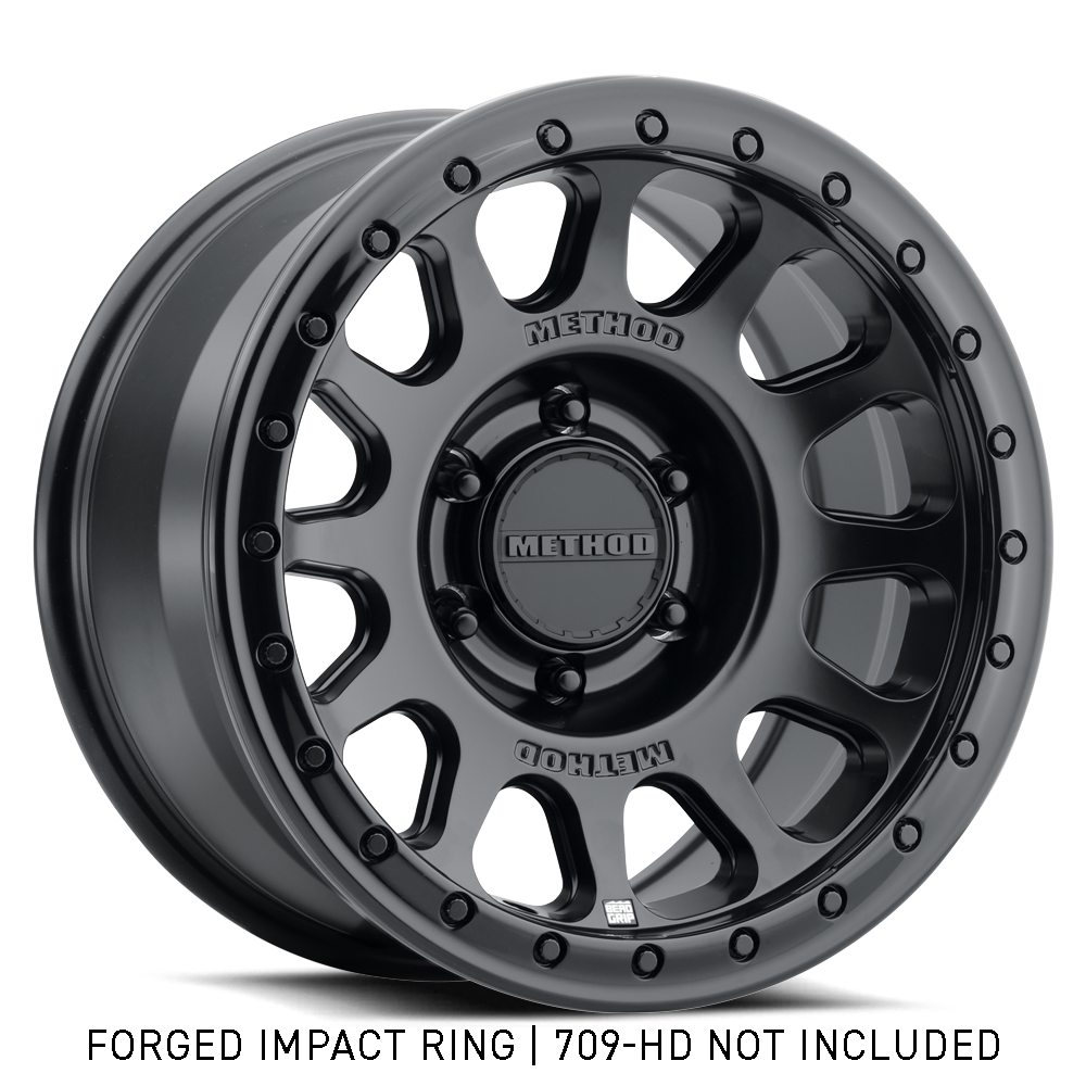Method 709 Impact Ring - 18in Forged - Non-Beadlock - Gloss Black