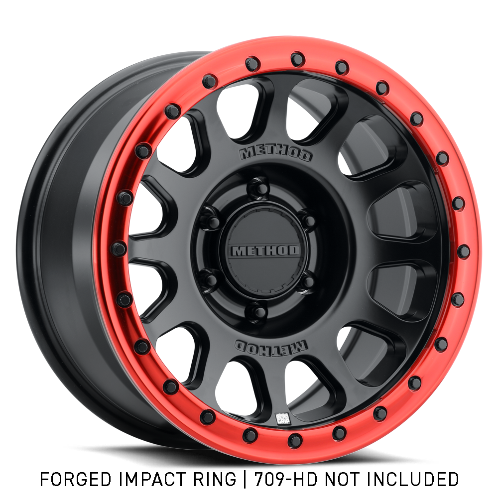 Method 709 Impact Ring - 17in Forged - Non-Beadlock - Red