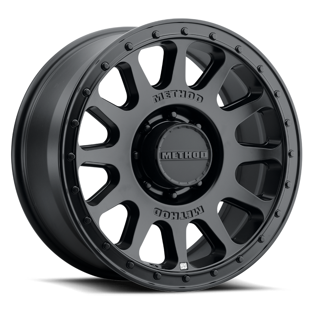Method MR709 HD Bead Grip 20x9in / ET12 / 8x180 BP / 124.1mm Bore - Black Wheel