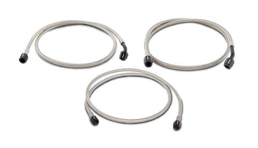 Vibrant 36in PTFE Hose Assembly w/8AN Female Fittings (Straight/90 Deg)