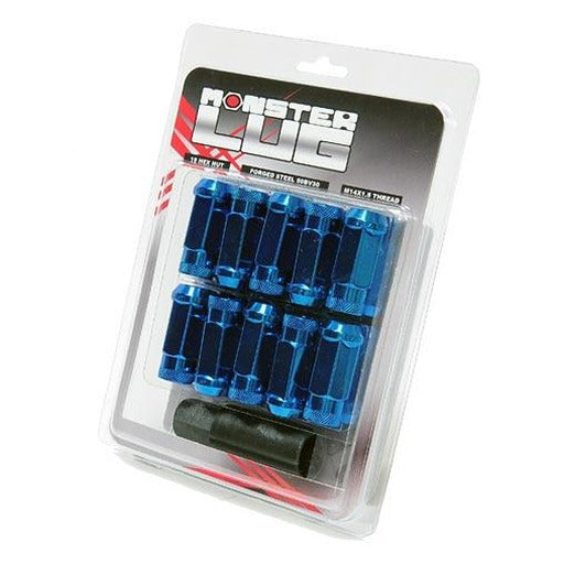 Wheel Mate 33002U Monster Locking Lug Nut Set Blue M14x1.50 - Set of 4