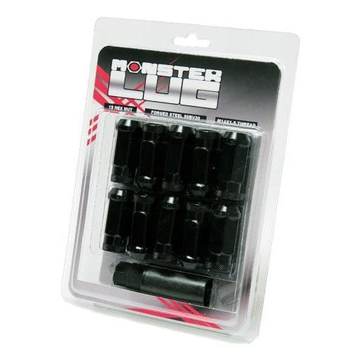 Wheel Mate 33006B Monster Open End Lug Nuts Black M14x1.50 - Set of 20