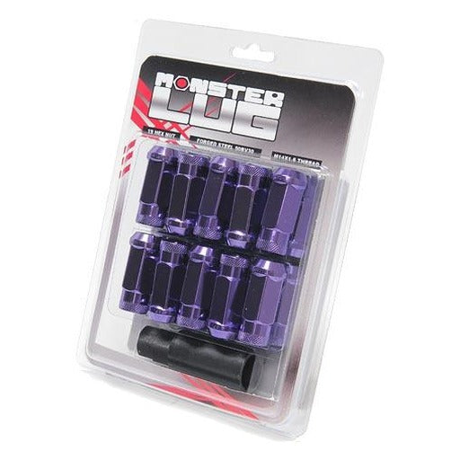 Wheel Mate 33006L Monster Open End Lug Nuts Purple M14x1.50 - Set of 20