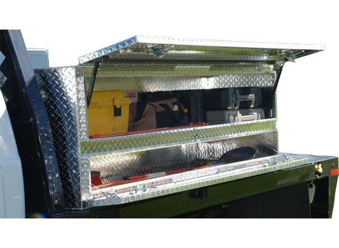 Westin 80-TB400-72 Brute High Capacity 72in Stake Bed Contractor TopSider with Doors Aluminum