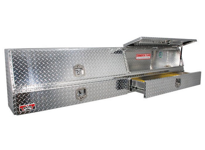 Westin 80-TBS200-90D-BD Brute Contractor TopSider 90in with Drawers & Doors Aluminum