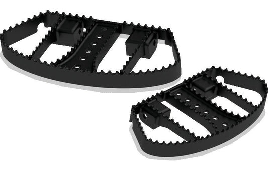 Burly Brand B13-1051B MX Passenger Boards Black for 1985-2026 Harley-Davidson Models