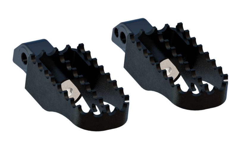 Burly Brand B13-1201B MX Passenger Pegs Black for 2021-2026 Honda Rebel 1100
