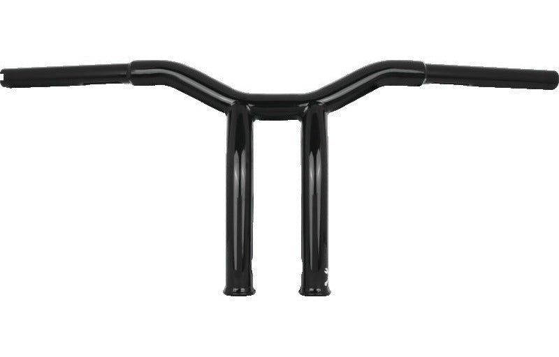 Burly Brand B12-6051B Dominator Raked Bar 10 in Gloss Black for 1982-2025 Harley-Davidson Models