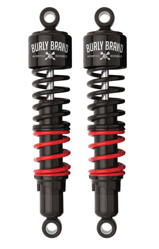 Burly Brand B28-1255 Stiletto Shocks 12.5 in Black for 2017-2026 Honda Rebel 300 / 500