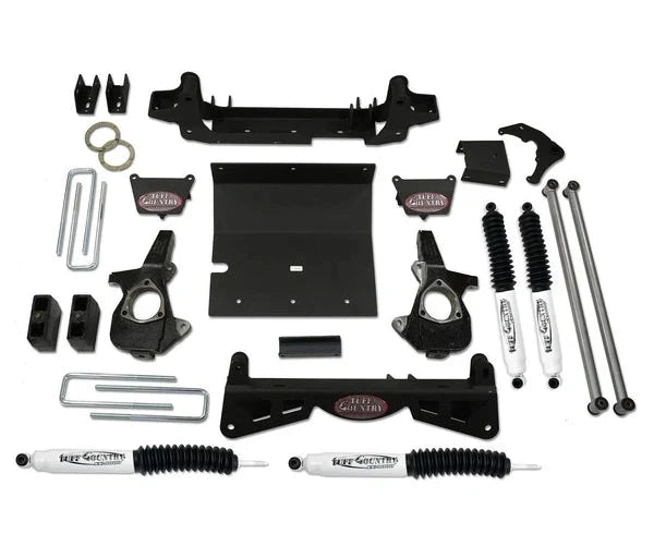 Tuff Country 16992 6in Lift Kit (3-Piece Sub Frame) No Shocks for 2001-2006 Silverado 1500HD 4WD