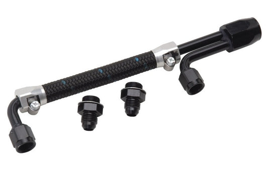 Edelbrock 80913 Dual Quad Fuel Line Kit In Clr/Black Finish